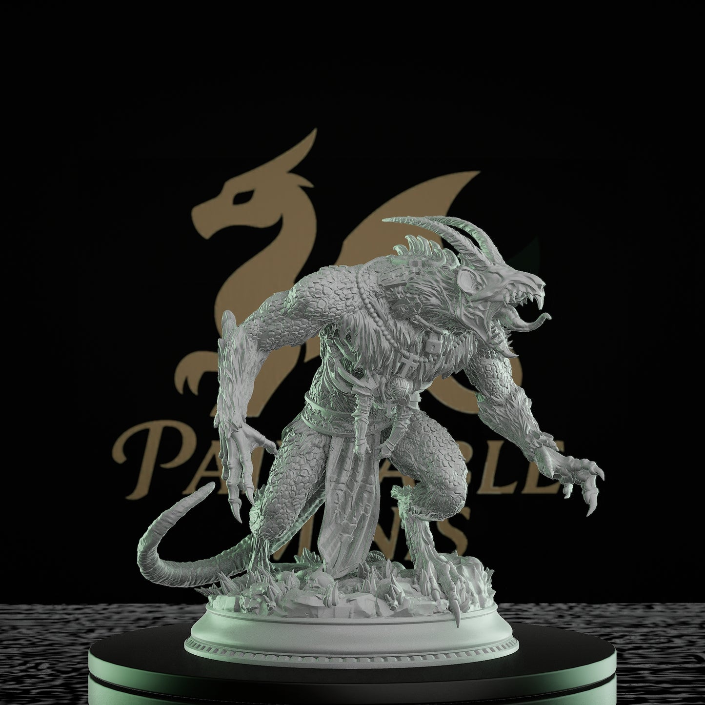 Collection Lizardfolk Rogue Miniature Boomerang Scales | Medium | Rescale Miniatures | D&D DnD Pathfinder Miniature