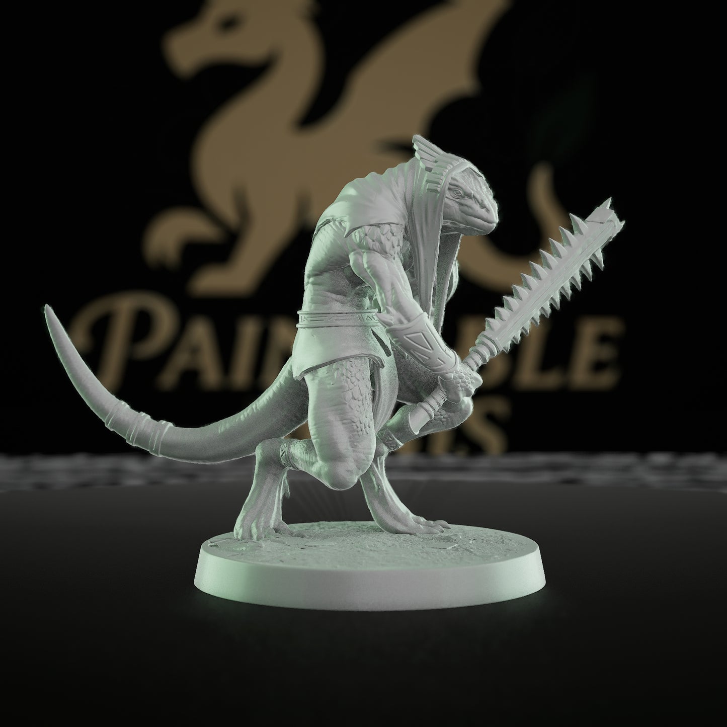Collection Lizardfolk Rogue Miniature Boomerang Scales | Medium | Rescale Miniatures | D&D DnD Pathfinder Miniature