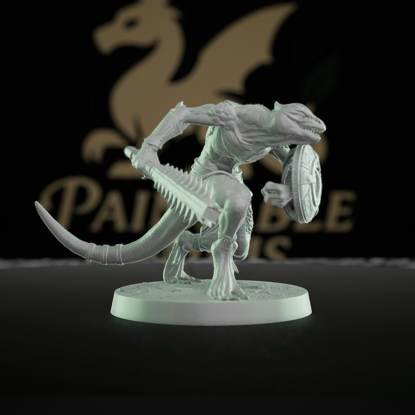 Collection Lizardfolk Rogue Miniature Boomerang Scales | Medium | Rescale Miniatures | D&D DnD Pathfinder Miniature