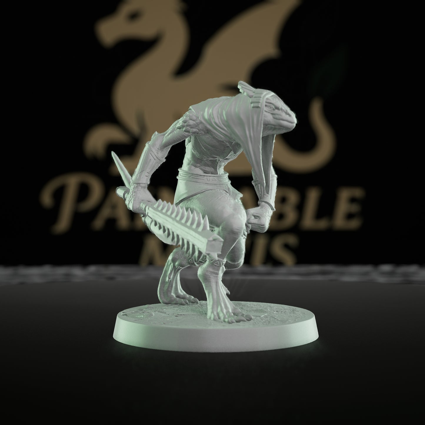 Collection Lizardfolk Rogue Miniature Boomerang Scales | Medium | Rescale Miniatures | D&D DnD Pathfinder Miniature