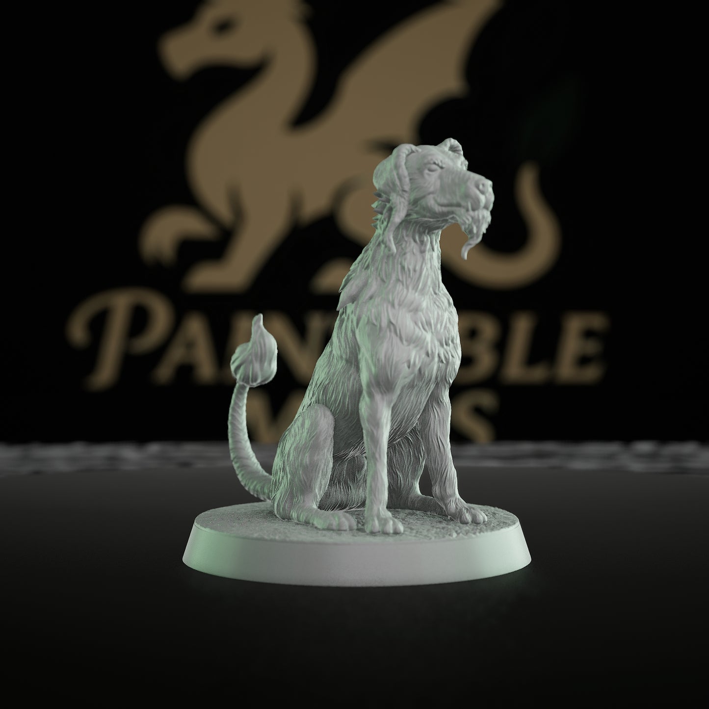 Blink Dog Fey Creature Miniature | Medium | Mammoth Factory | D&D DnD Pathfinder Miniature