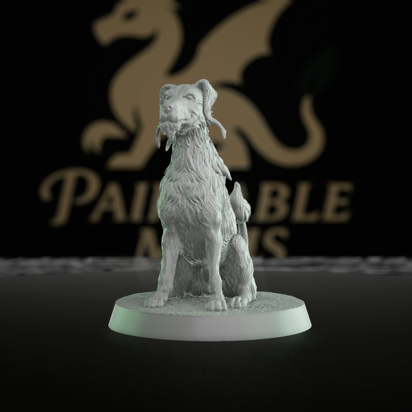 Blink Dog Fey Creature Miniature | Medium | Mammoth Factory | D&D DnD Pathfinder Miniature