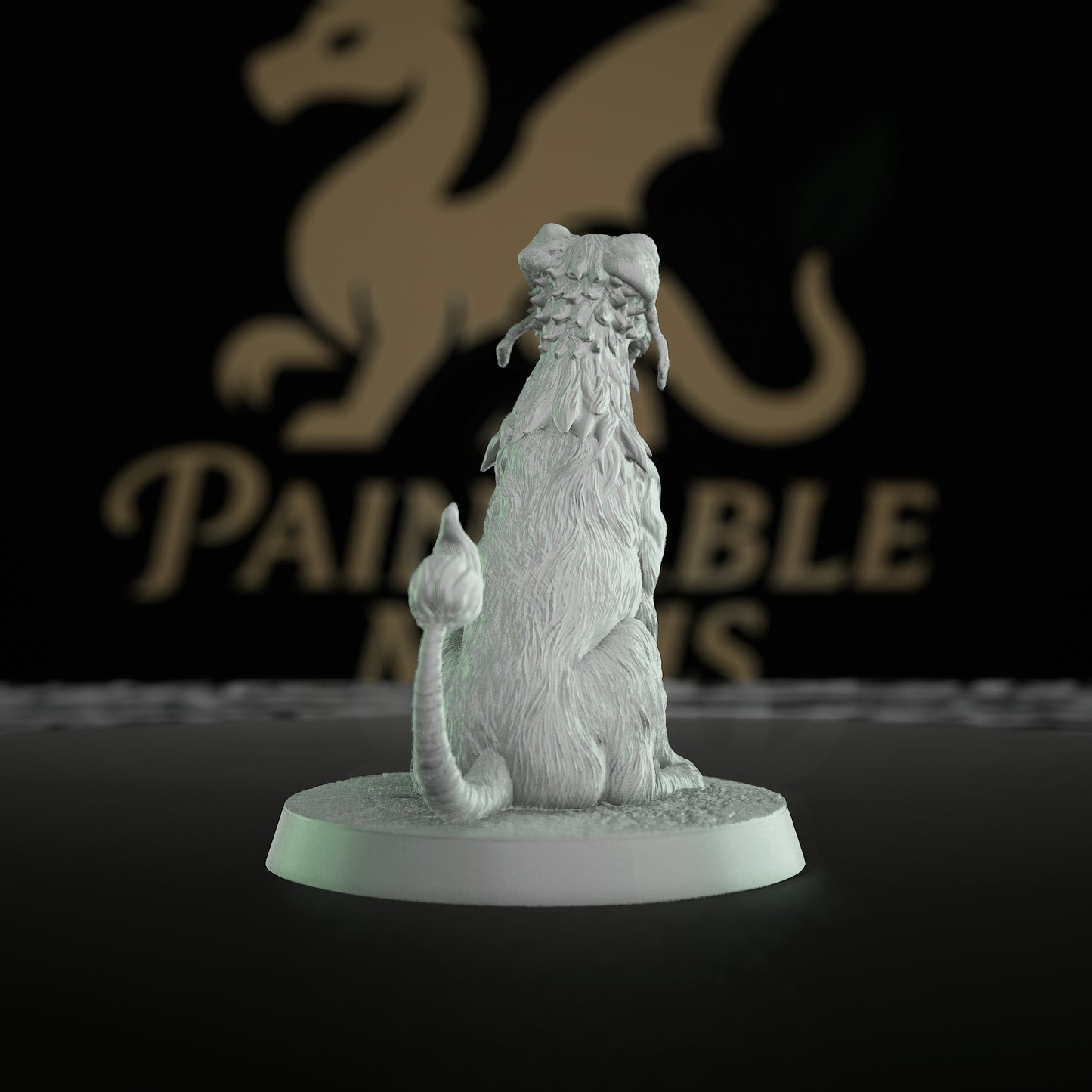 Blink Dog Fey Creature Miniature | Medium | Mammoth Factory | D&D DnD Pathfinder Miniature