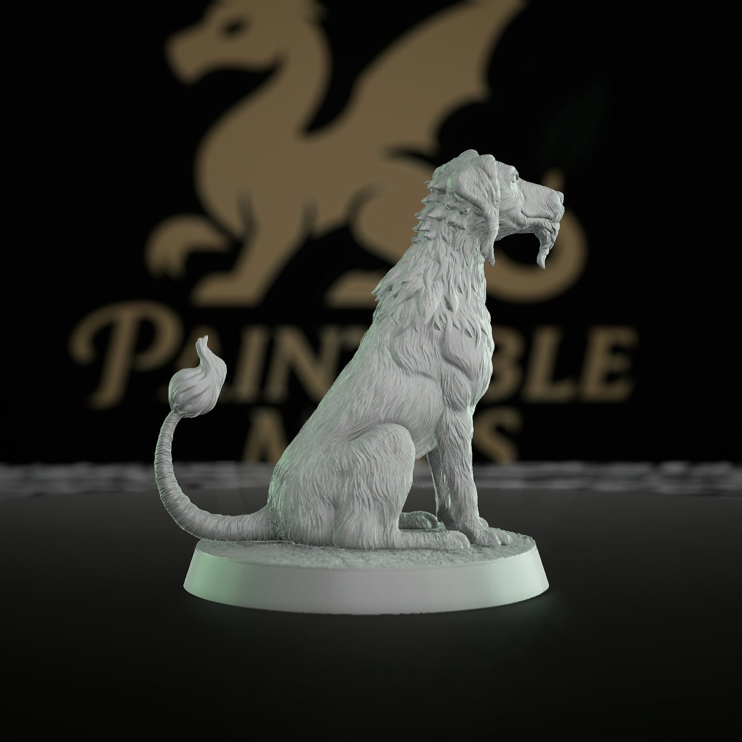 Blink Dog Fey Creature Miniature | Medium | Mammoth Factory | D&D DnD Pathfinder Miniature
