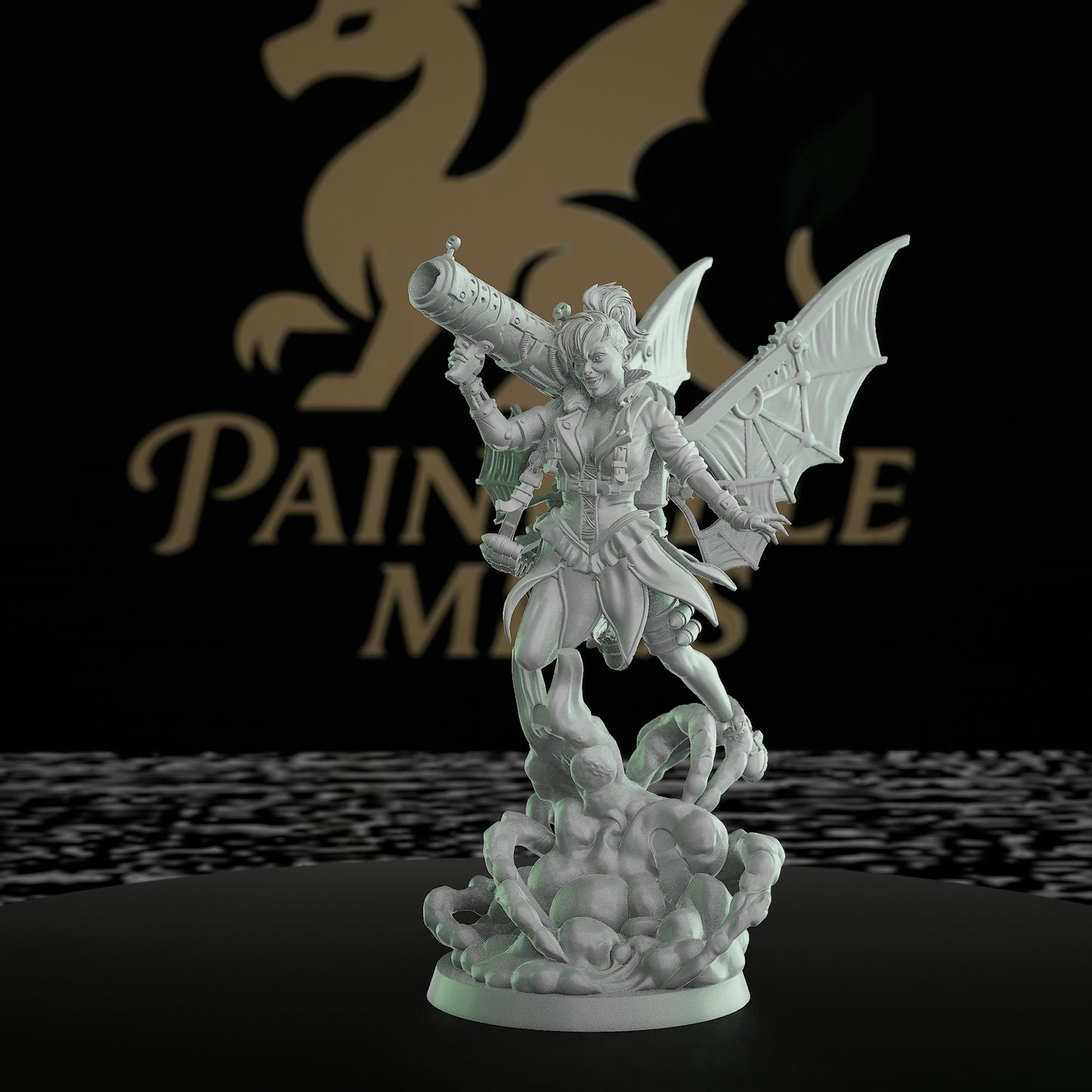 Fairy Tinkerer Spellcaster Cannon | Medium | Mammoth Factory | D&D DnD Pathfinder Miniature