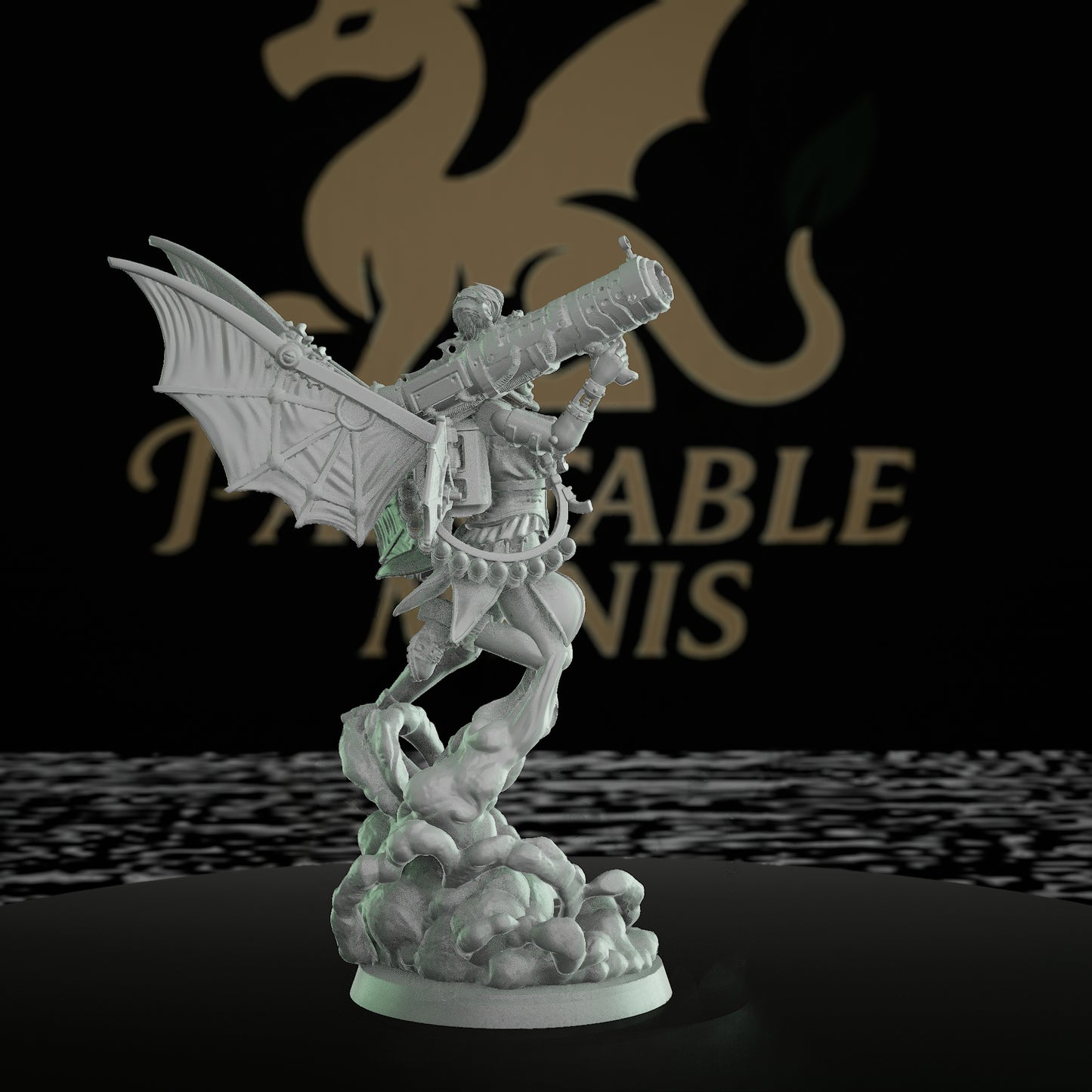 Fairy Tinkerer Spellcaster Cannon | Medium | Mammoth Factory | D&D DnD Pathfinder Miniature