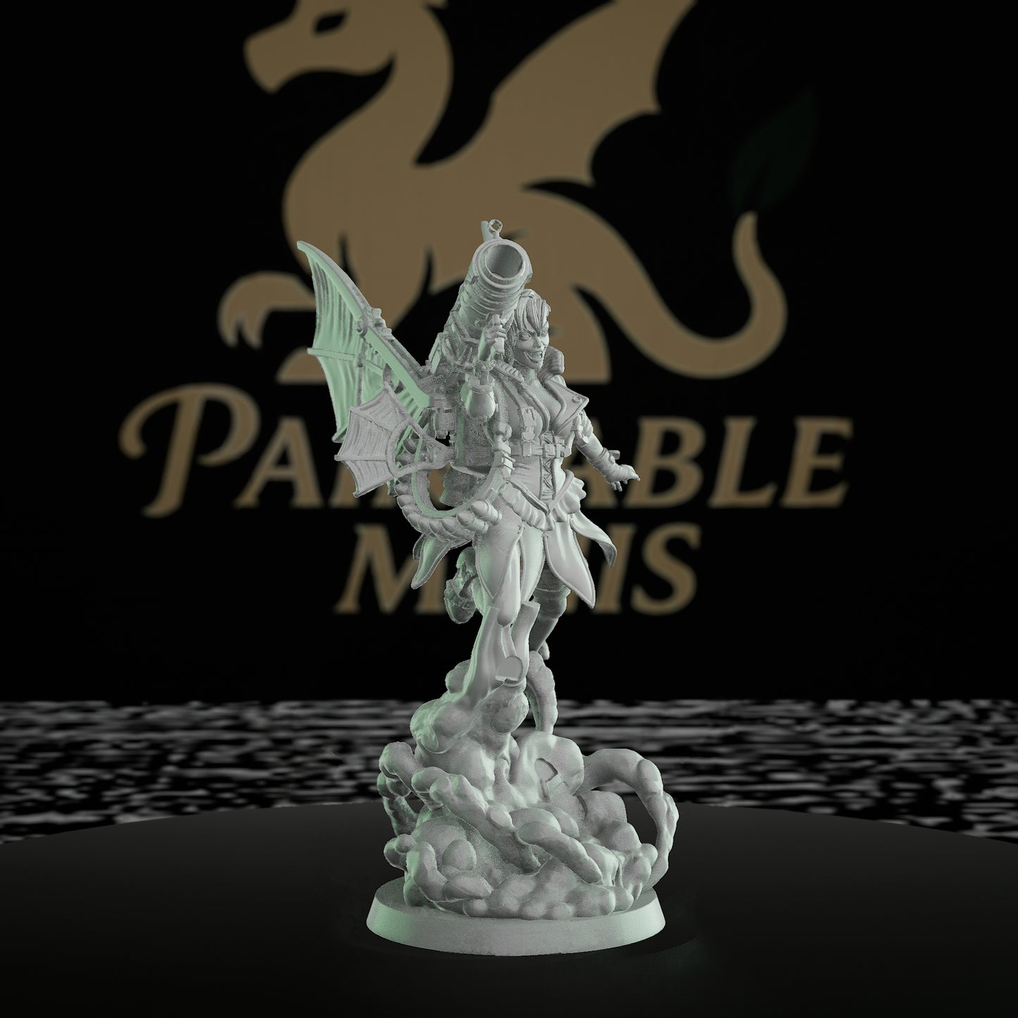 Fairy Tinkerer Spellcaster Cannon | Medium | Mammoth Factory | D&D DnD Pathfinder Miniature