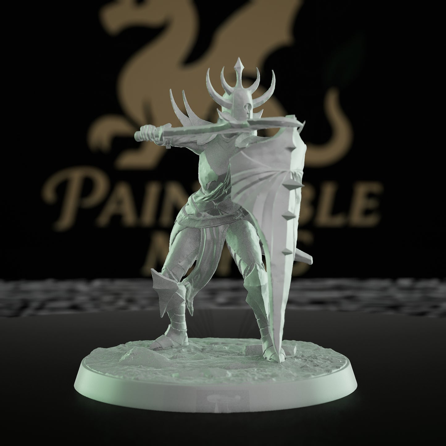 Collection Female Warrior Fighter Miniature | Medium | Rescale Miniatures | D&D DnD Pathfinder Miniature