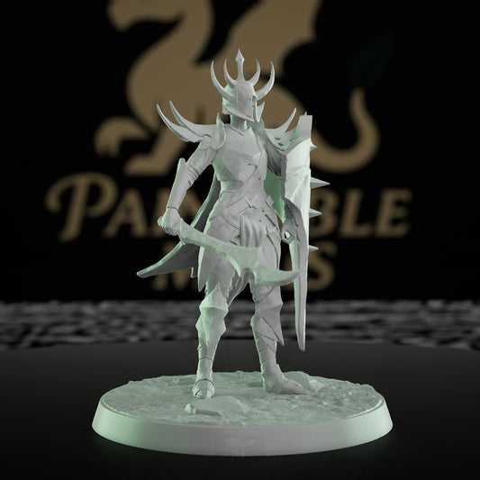 Collection Female Warrior Fighter Miniature | Medium | Rescale Miniatures | D&D DnD Pathfinder Miniature