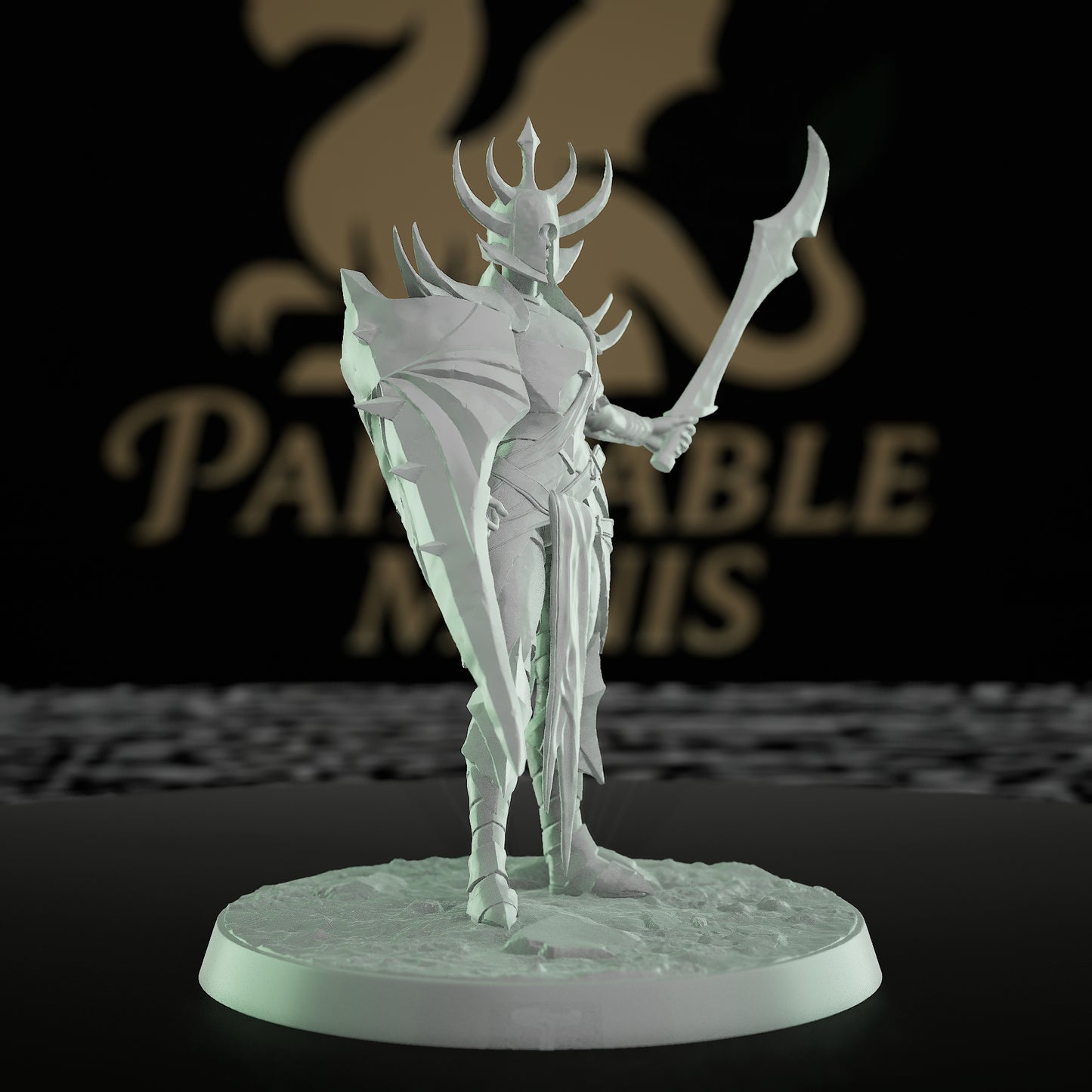 Collection Female Warrior Fighter Miniature | Medium | Rescale Miniatures | D&D DnD Pathfinder Miniature