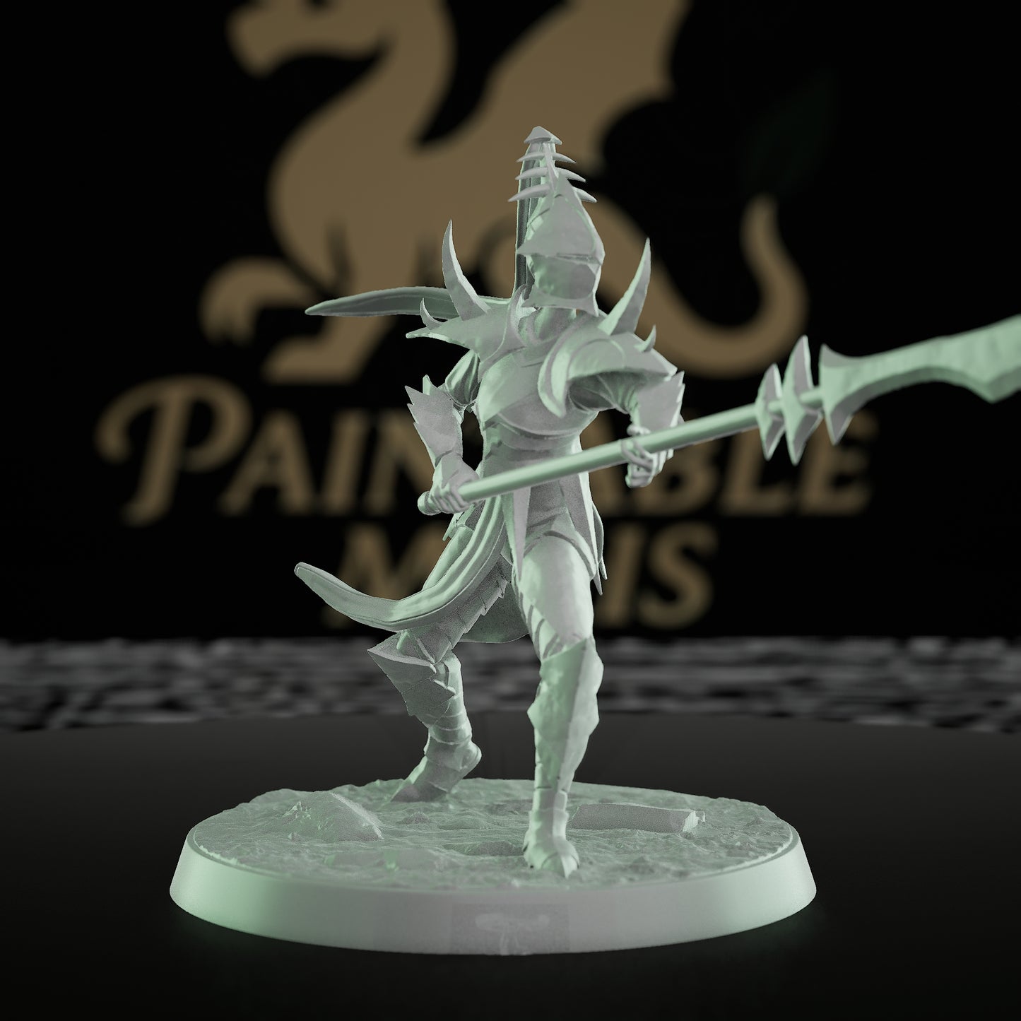Collection Female Warrior Fighter Miniature | Medium | Rescale Miniatures | D&D DnD Pathfinder Miniature