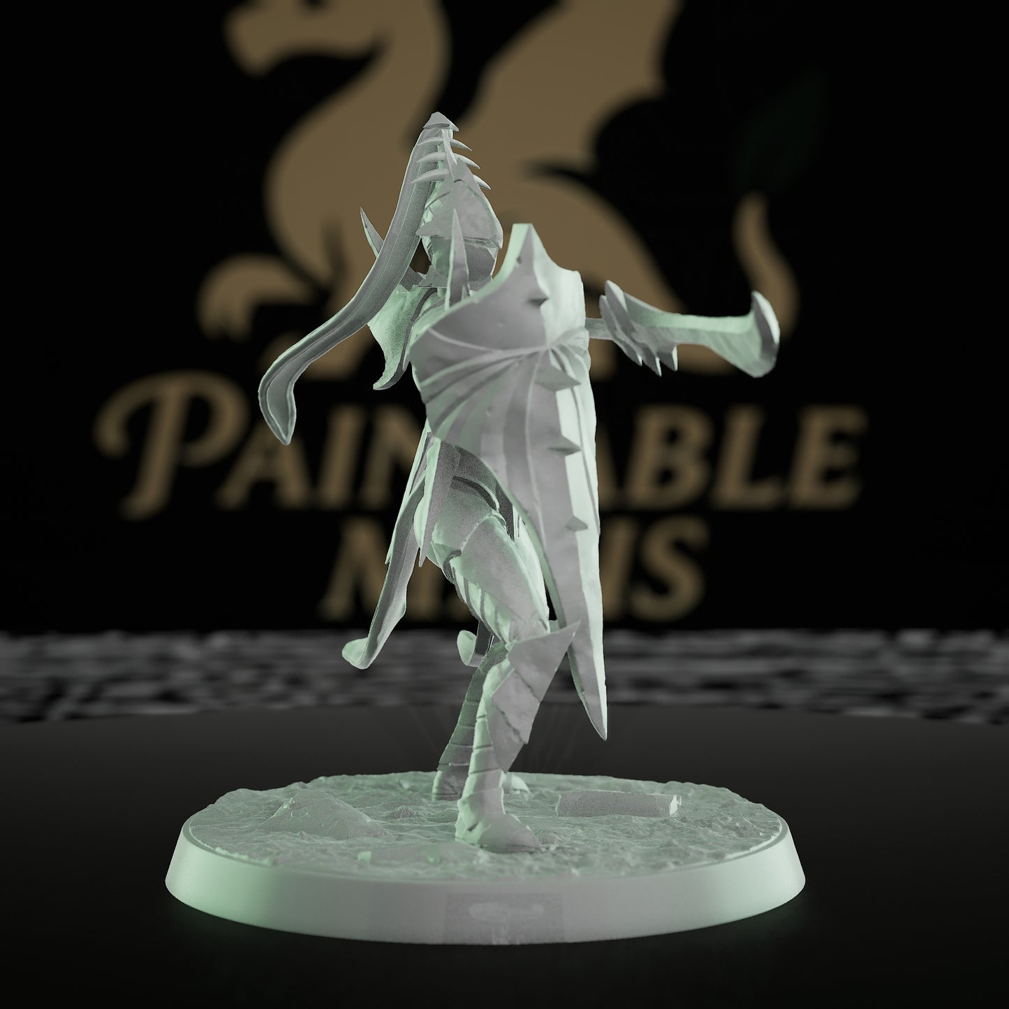 Collection Female Warrior Fighter Miniature | Medium | Rescale Miniatures | D&D DnD Pathfinder Miniature