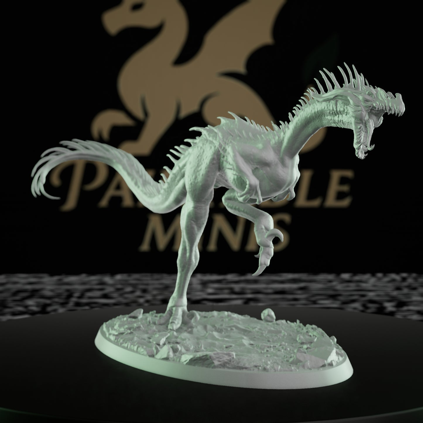 Collection Velociraptor Dinosaur Monster Figure | Large | Rescale Miniatures | D&D DnD Pathfinder Miniature
