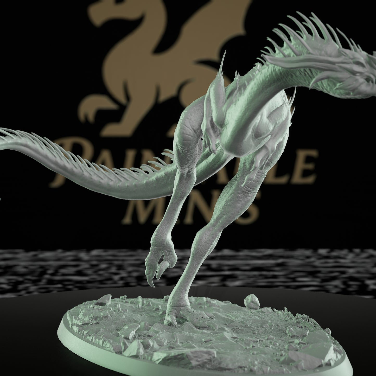 Collection Velociraptor Dinosaur Monster Figure | Large | Rescale Miniatures | D&D DnD Pathfinder Miniature