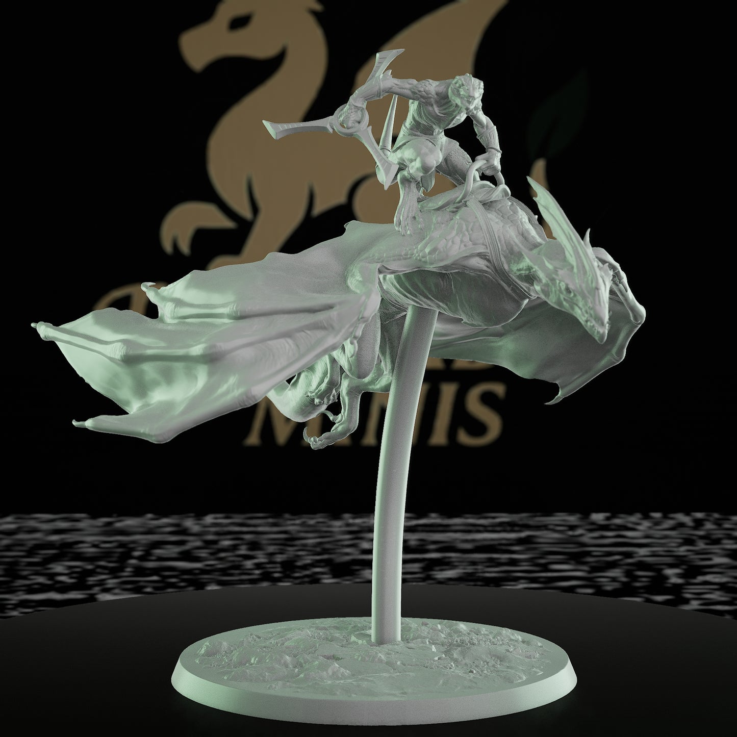 Collection Dragon Flight Miniature | Large | Rescale Miniatures | D&D DnD Pathfinder