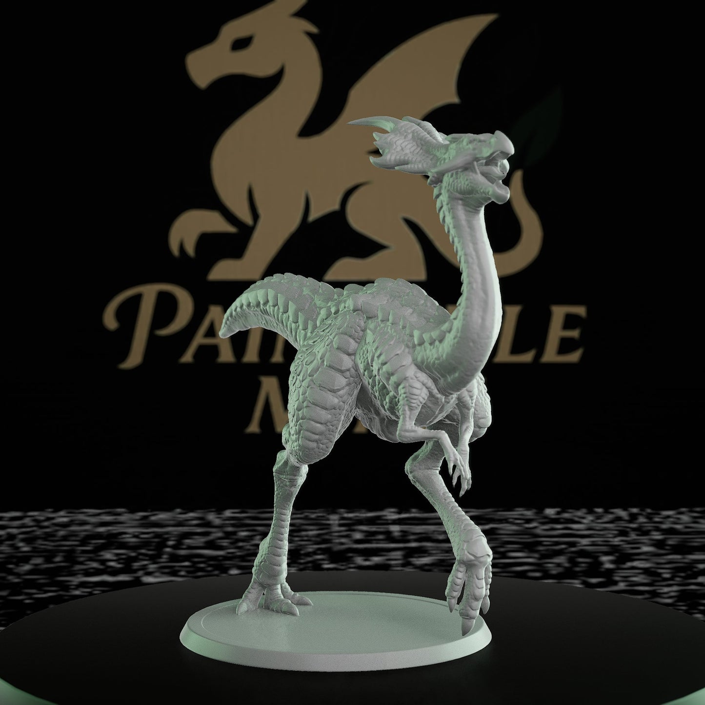 Dragon Raptor Intricate Scale Patterns | Large | Rescale Miniatures | D&D DnD Pathfinder Miniature