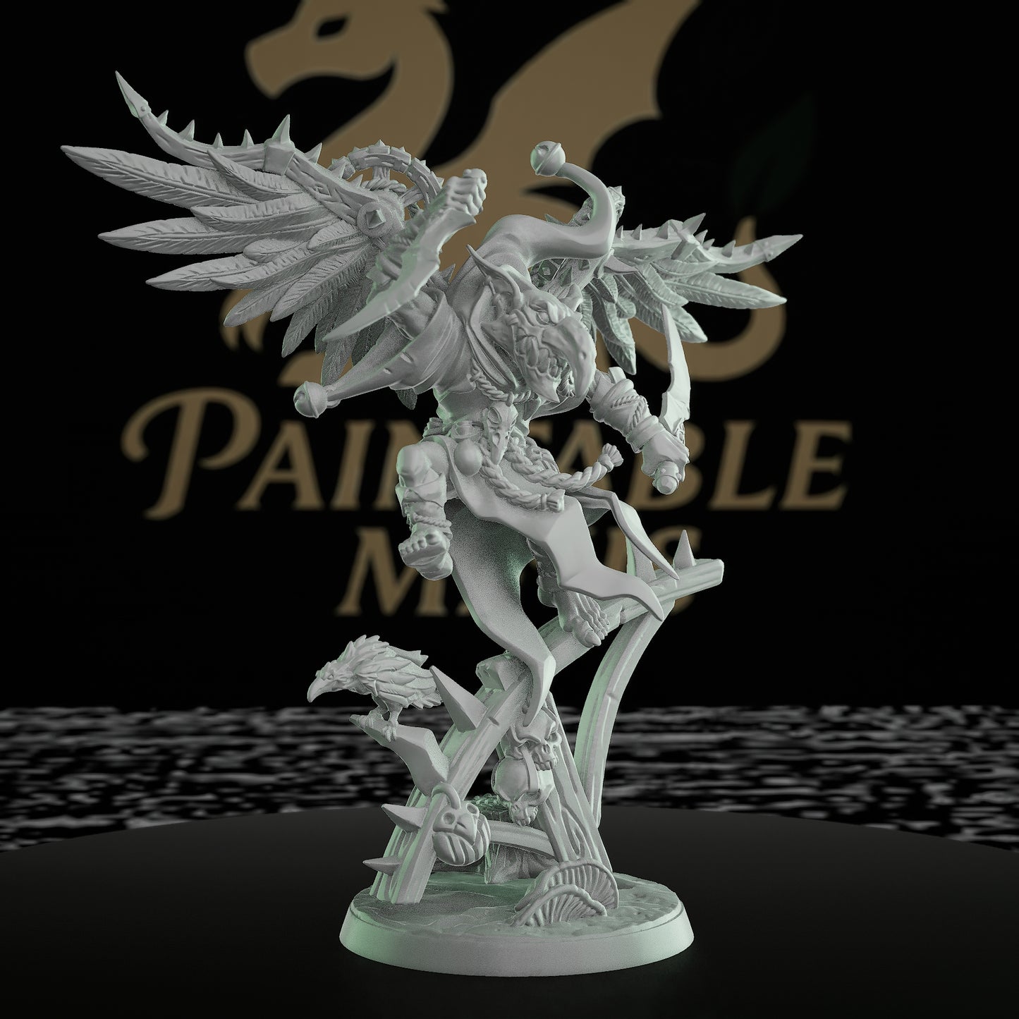 Goblin Assassin Mechanical Wings | Medium | Artisan Guild | D&D DnD Pathfinder Miniature