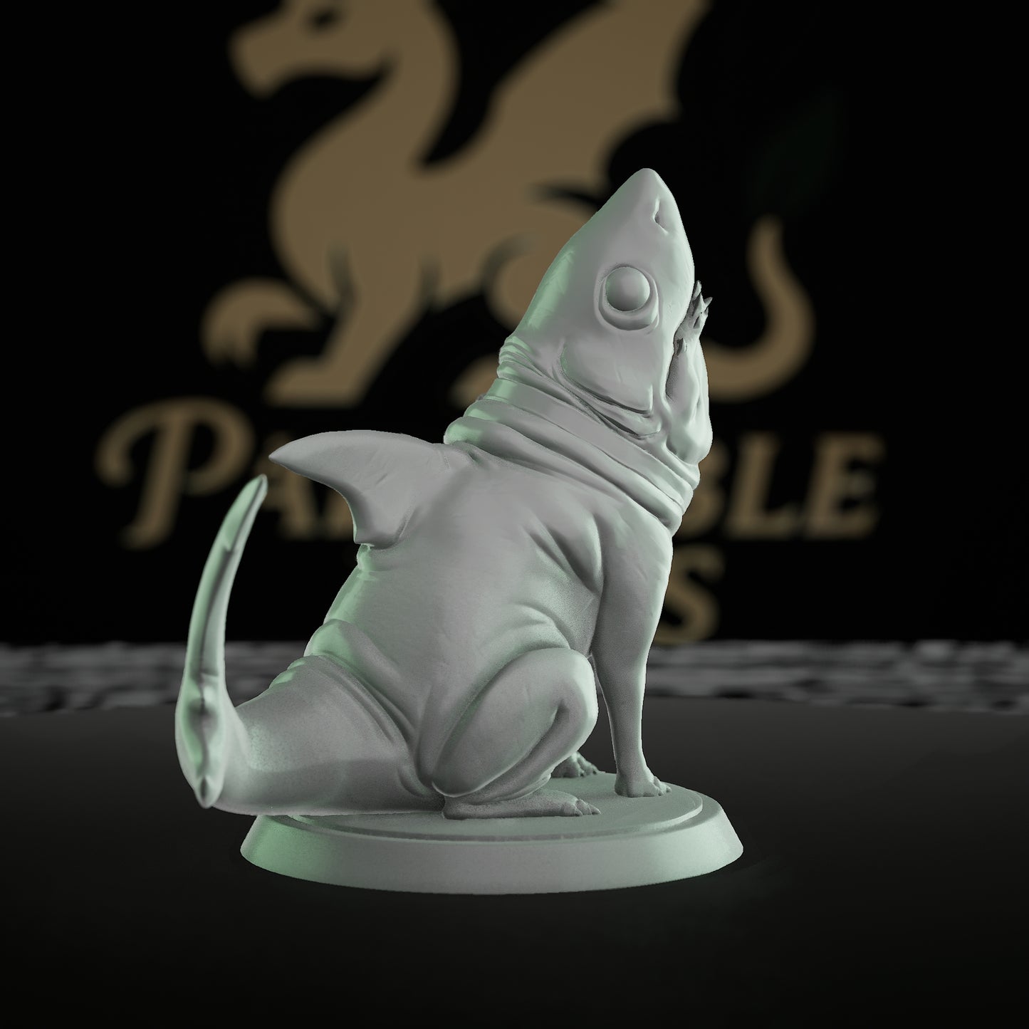 Shark Familiar Miniature RPG | Medium | Rescale Miniatures | D&D DnD Pathfinder Miniature