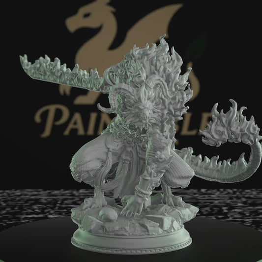 Rakshasa Demon Sorcerer Miniature | Large | DM Stash | D&D DnD Pathfinder Miniature